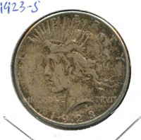 1923-S Peace Silver Dollar