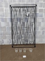 Wall hanging candle holder