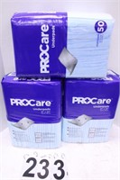 3 Packs 50 Count Pro Care Underpads