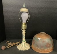 Victorian Style Lamp And Shade.