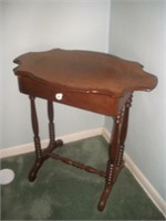 Vintage Spindle Side Table  28x18x27 Inches