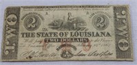 1862 State of LA $2 bill