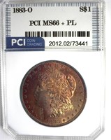 1883-O Morgan MS66+ PL LISTS $4350
