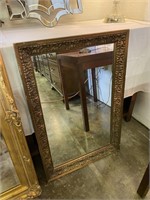 Medium Sized Gold Frame Wall Mirror
