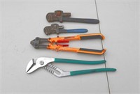 Channel Locks, Bolt Cutter, Pipe Wrenches