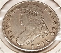 1819/8 Half Dollar F