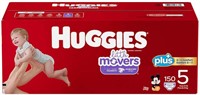 Huggies Little Movers Plus Diapers Size 5, 150 CT