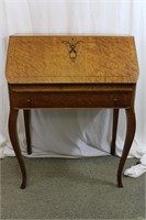 Antique Birdseye Maple Drop Front Secretary/Desk