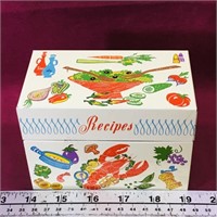 Tin Recipes Box (Vintage) (3 1/2" x 5 1/4" x 3")