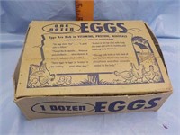 Cardboard vintage dozen eggs box