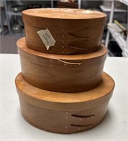 3 Handcrafted Shaker Boxes