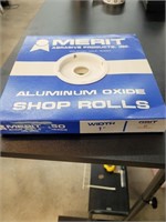 Aluminum oxide shop rolls 1 in 50 yards 80 grit