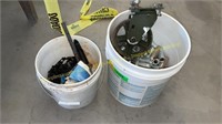 Buckets with Concrete Anchors, Caster, misc.