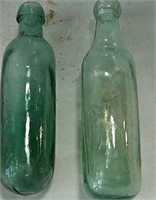 Round bottom blown glass bottles