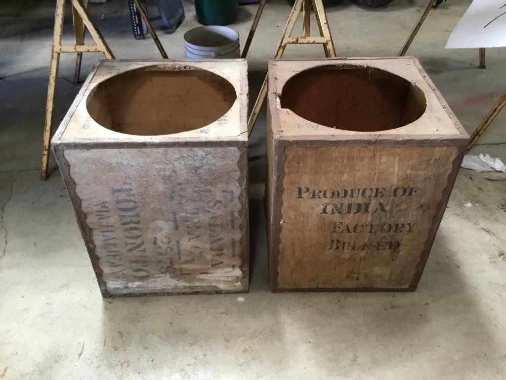 Wooden boxes