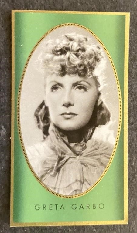 GRETA GARBO: Antique Tobacco Card (1936)