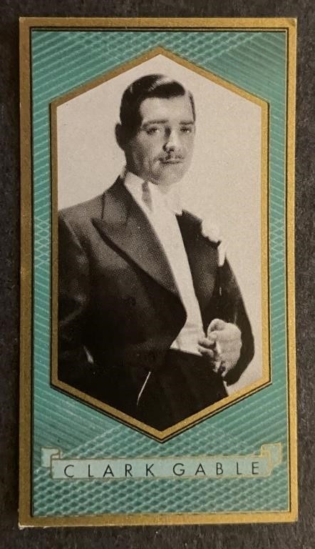 CLARK GABLE: Antique Tobacco Card (1936)
