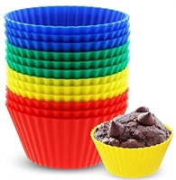 NEW - Elbee Silicone Muffin Cups Set of 16