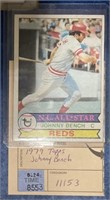 1979 TOPPS JOHNNY BENCH CARD