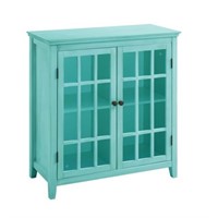 Largo Antique Turquoise Storage Cabinet