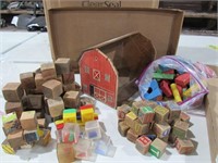 Vintage Wooden Blocks - Wooden Building Set