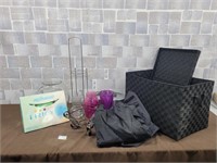 Vases, storage basket, heater, spa water kit, etc