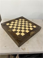 Very cool vintage chess board with all the pieces!