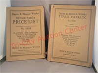 1928 Deere & Mansur no. 1928 repair catalog +