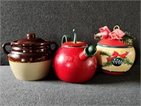 Bean Pot, Apple Tea Kettle, Christmas Ball C