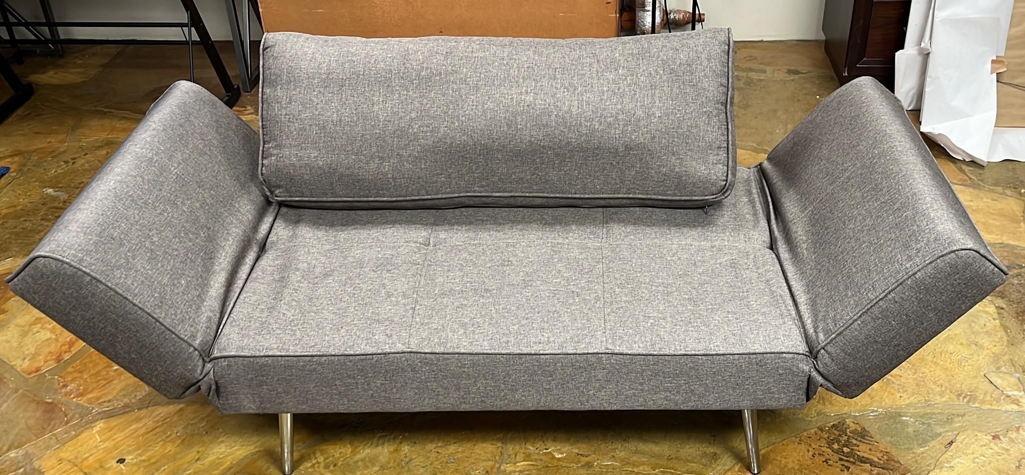 Gray Couch/Futon with pillow