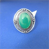 Green Onyx Ring Size 6