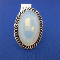 White Opal Ring Size 6