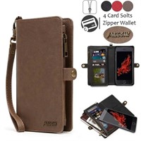 Multifunctional MEGSHI Wallet Case with Detachable