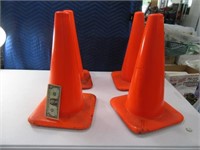 (4) Orange 18" Safety Cones