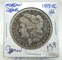 1879-CC Silver Dollar VG-Cleaned