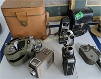 Vintage Cameras L, Eumig C16, Kodak Brownie 13mm,