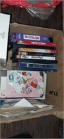 Lot with stamps and dvds