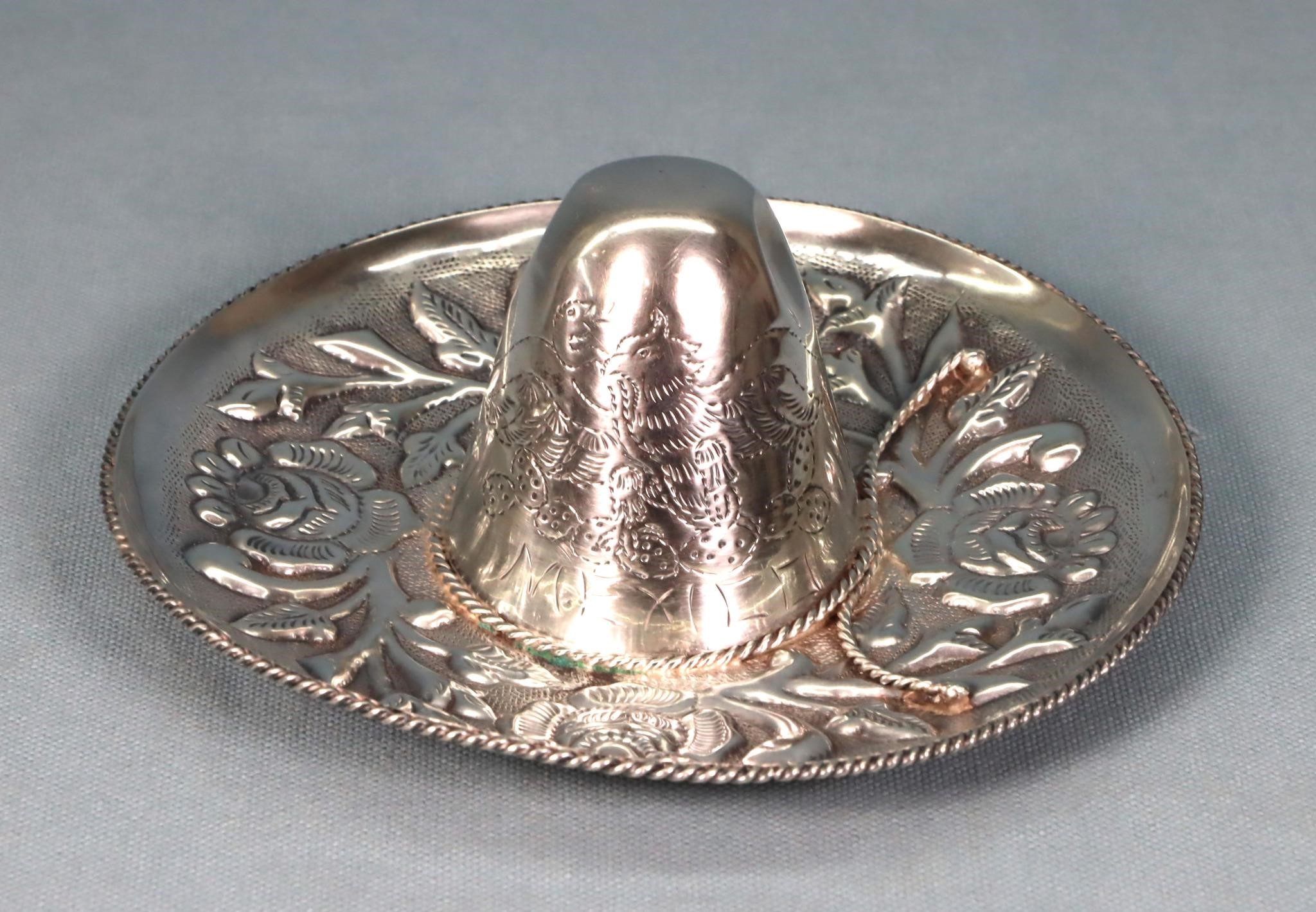 Vintage 6" Mexico Sterling Silver Sombrero