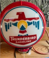 Thunderbird Gasoline Lighted Globe