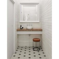 Allora 3x 24 Porcelain Tile  White 55sq.ft