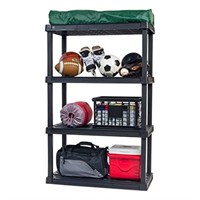 IRIS USA 4-Tier Shelving Unit, 83.8cm Fixed