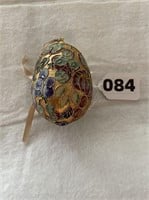 Cloisonne style decorative egg