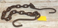 LIFTING CHAIN 36" X 3/8" WITH 2 HOOKS