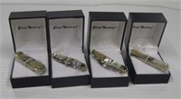 (4) New in box miniature knives with 1.5" blades.