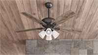 $100  Notus 52-in Bronze Ceiling Fan, 5-Blade