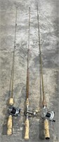 (O) Vintage Fishing Rods and Reels