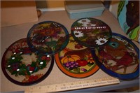 Welcome Stained Glass Seasonal Suncatchers