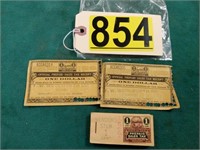 Ohio W. Woolworth Sales Tax Stubs