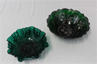 Emerald Green Glass Bowls