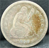 1856 seated liberty quarter
